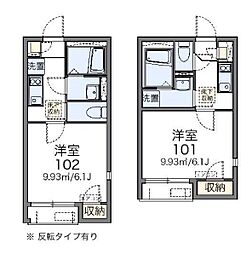 レオネクストフレシールコート 1Kの間取図画像