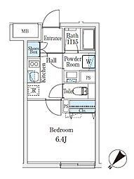 CREATIF学芸大学 1Kの間取図画像