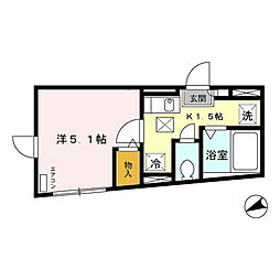 スペリアルSK 1Kの間取図画像
