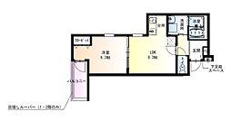 フジパレス春木駅西 1LDKの間取図画像