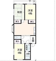 ユアサマンション 3LDKの間取図画像