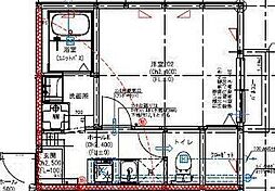 KASUKABE HIGASHI TERRACE 1Kの間取図画像