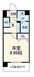 愛知高速東部丘陵線 長久手古戦場駅 徒歩12分の賃貸マンション 1階1Kの間取り