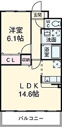 間取図画像 1LDK