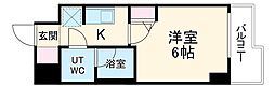 東急東横線 武蔵小杉駅 徒歩8分の賃貸マンション 5階1Kの間取り