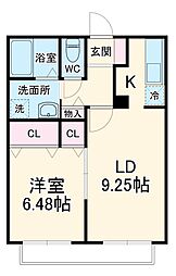 ＭｙウェイＭＡＩＨＡＭＡ 1階1LDKの間取り