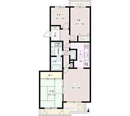 井の頭パーク・プラザ 1階3LDKの間取り