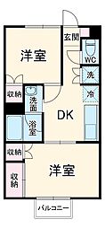 間取図画像 2DK