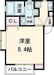 JR中央線 阿佐ケ谷駅 徒歩10分の賃貸アパート 1階1Kの間取り