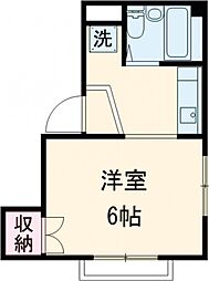 カーサいずみ 1階1Kの間取り