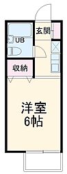 パル2511 ワンルームの間取図画像