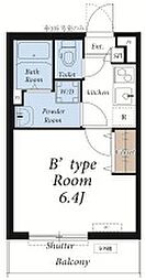 リブリ・キャメリア　桂 1階1Kの間取り