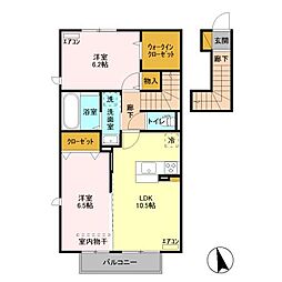 間取図画像 2LDK