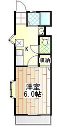 間取図画像 1K