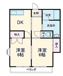 間取図画像 2DK