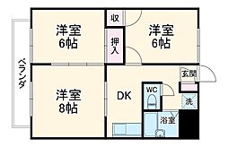 間取図画像 3DK