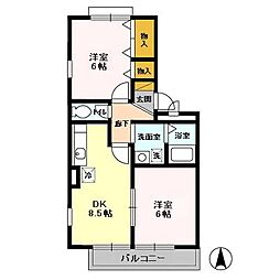 間取図画像 2LDK