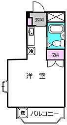 メゾン・ド・松波 3階ワンルームの間取り