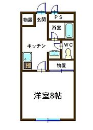間取図画像 1K
