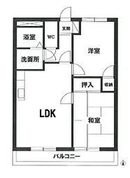 京成千原線 千葉寺駅 バス13分 末広町中央下車 徒歩8分の賃貸マンション 2階3DKの間取り