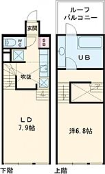 ラグゼナ東高円寺 5階1LDKの間取り