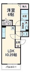 JR横浜線 町田駅 徒歩10分の賃貸アパート 3階1LDKの間取り