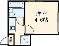 JR山手線 池袋駅 徒歩14分の賃貸アパート 2階1Kの間取り