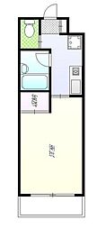 パルクベール上井草 2階1Kの間取り