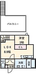 間取図画像 1LDK