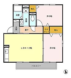 間取図画像 2LDK