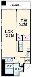 富士見Ｎａｍｅｋｉ　Ｍａｎｓｉｏｎ 8階1LDKの間取り