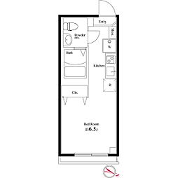レガーロ千葉駅前 4階ワンルームの間取り
