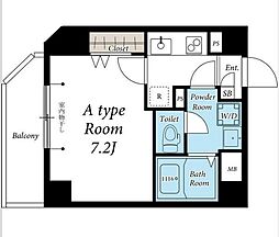 西武新宿線 井荻駅 徒歩8分の賃貸マンション 5階1Kの間取り
