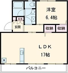 間取図画像 1LDK