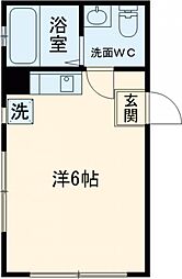 ハイデンス光 ワンルームの間取図画像