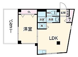 西武池袋線 西所沢駅 徒歩2分の賃貸マンション 1階1LDKの間取り