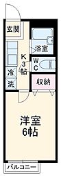 間取図画像 1K