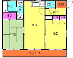間取図画像 2DK