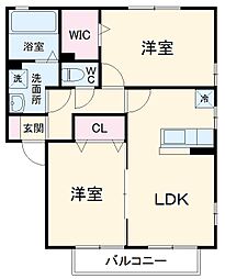 間取図画像 2LDK
