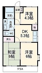 間取図画像 3DK