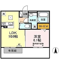 間取図画像 1LDK