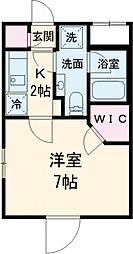 東急目黒線 奥沢駅 徒歩5分の賃貸マンション 3階1Kの間取り