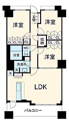 みなとみらい線 元町・中華街駅 バス9分 和田山口下車 徒歩1分の賃貸マンション 11階3LDKの間取り