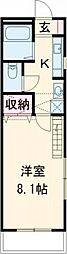 JR東海道本線 豊橋駅 バス20分 西小鷹野下車 徒歩1分の賃貸アパート 2階1Kの間取り