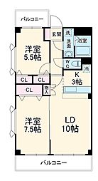 間取図画像 2LDK