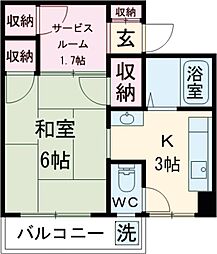 間取図画像 1SK