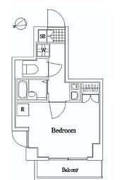 京急本線 大森町駅 徒歩3分の賃貸マンション 3階1Kの間取り