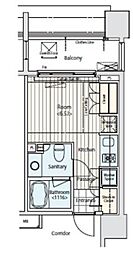 JR京浜東北・根岸線 蒲田駅 徒歩3分の賃貸マンション 4階ワンルームの間取り