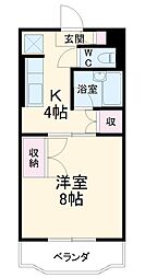 間取図画像 1K