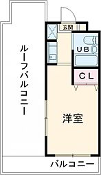 スカイコート高田馬場 3階ワンルームの間取り